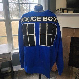Doctor Who Tardis Handmade Sweatshirt